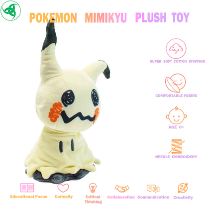 Mimikyu & Eevee Plush Toy – 18cm / 7in Soft Stuffed Doll, Anime Kids Gift