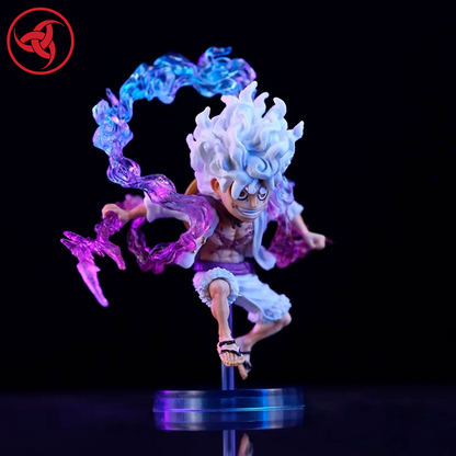 One Piece Luffy Gear 5 Figure – 10cm Sun God Nika PVC Collectible Model Toy