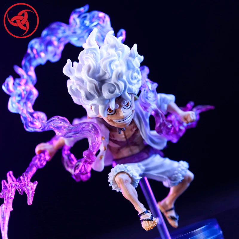 One Piece Luffy Gear 5 Figure – 10cm Sun God Nika PVC Collectible Model Toy