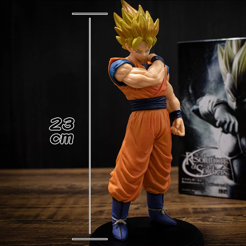Bandai Dragon Ball Figure – Son Goku & Vegeta Super Saiyan 22cm PVC Collectible Model
