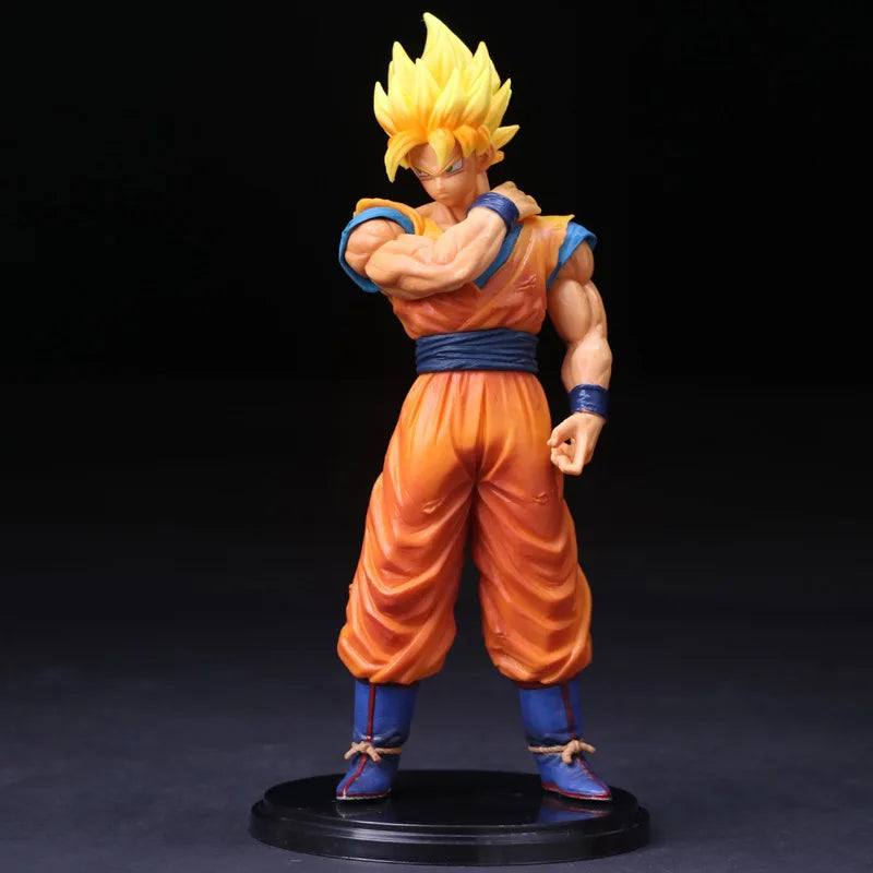 Bandai Dragon Ball Figure – Son Goku & Vegeta Super Saiyan 22cm PVC Collectible Model
