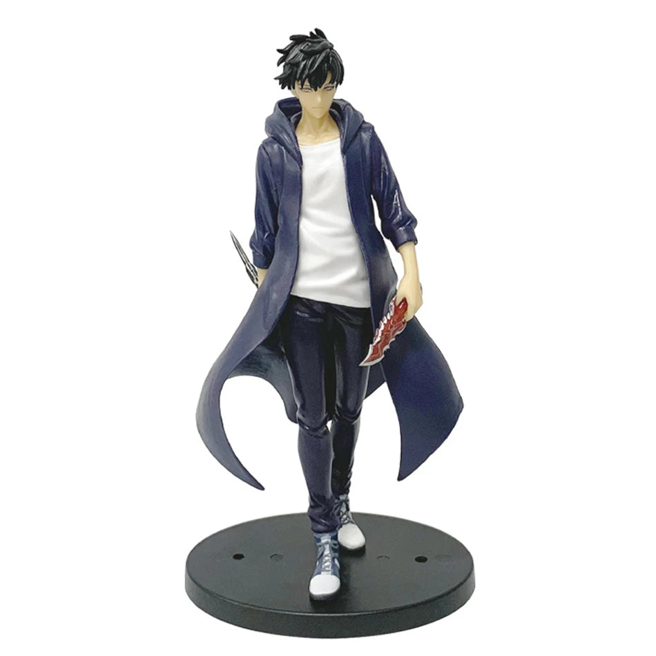 Solo Leveling Sung Jinwoo Figure 21cm Anime PVC Action Statue Collectible Model