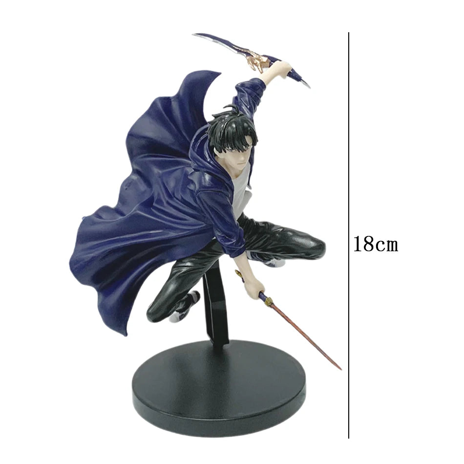 Solo Leveling Sung Jinwoo Figure 21cm Anime PVC Action Statue Collectible Model
