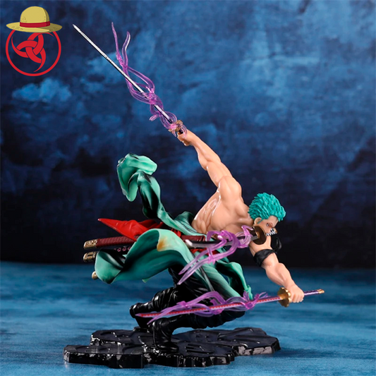 One Piece Roronoa Zoro Figure – 10cm Three-Sword Style PVC Collectible Model Toy