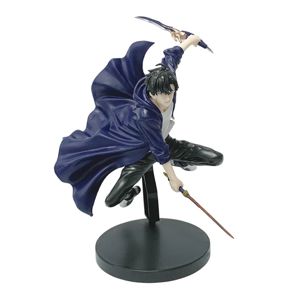 Solo Leveling Sung Jinwoo Figure 21cm Anime PVC Action Statue Collectible Model