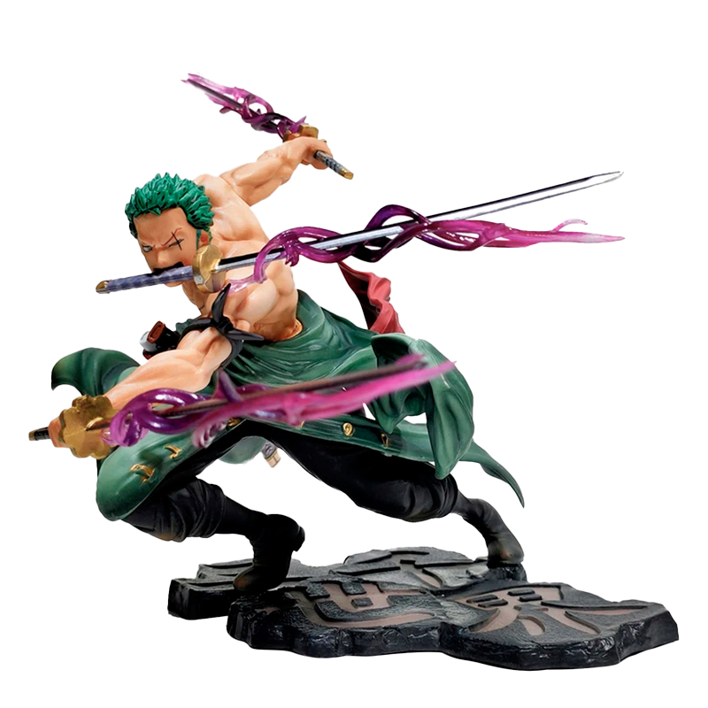 One Piece Roronoa Zoro Figure – 10cm Three-Sword Style PVC Collectible Model Toy