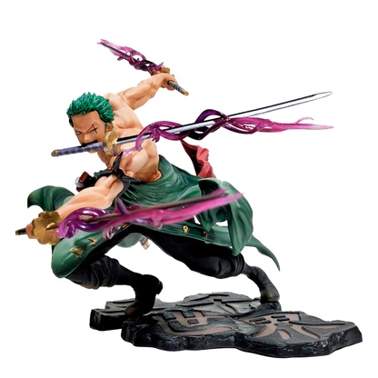 One Piece Roronoa Zoro Figure – 10cm Three-Sword Style PVC Collectible Model Toy