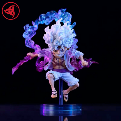 One Piece Luffy Gear 5 Figure – 10cm Sun God Nika PVC Collectible Model Toy