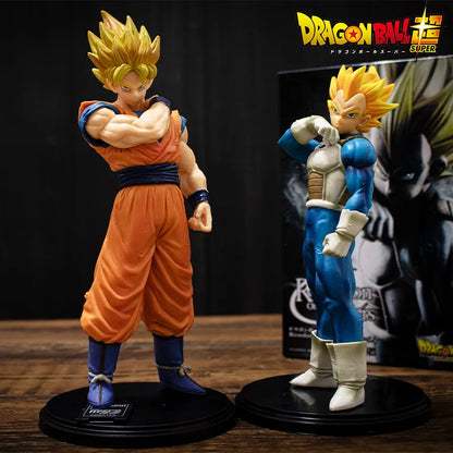 Bandai Dragon Ball Figure – Son Goku & Vegeta Super Saiyan 22cm PVC Collectible Model