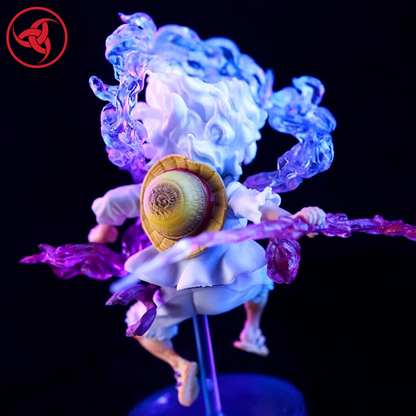 One Piece Luffy Gear 5 Figure – 10cm Sun God Nika PVC Collectible Model Toy